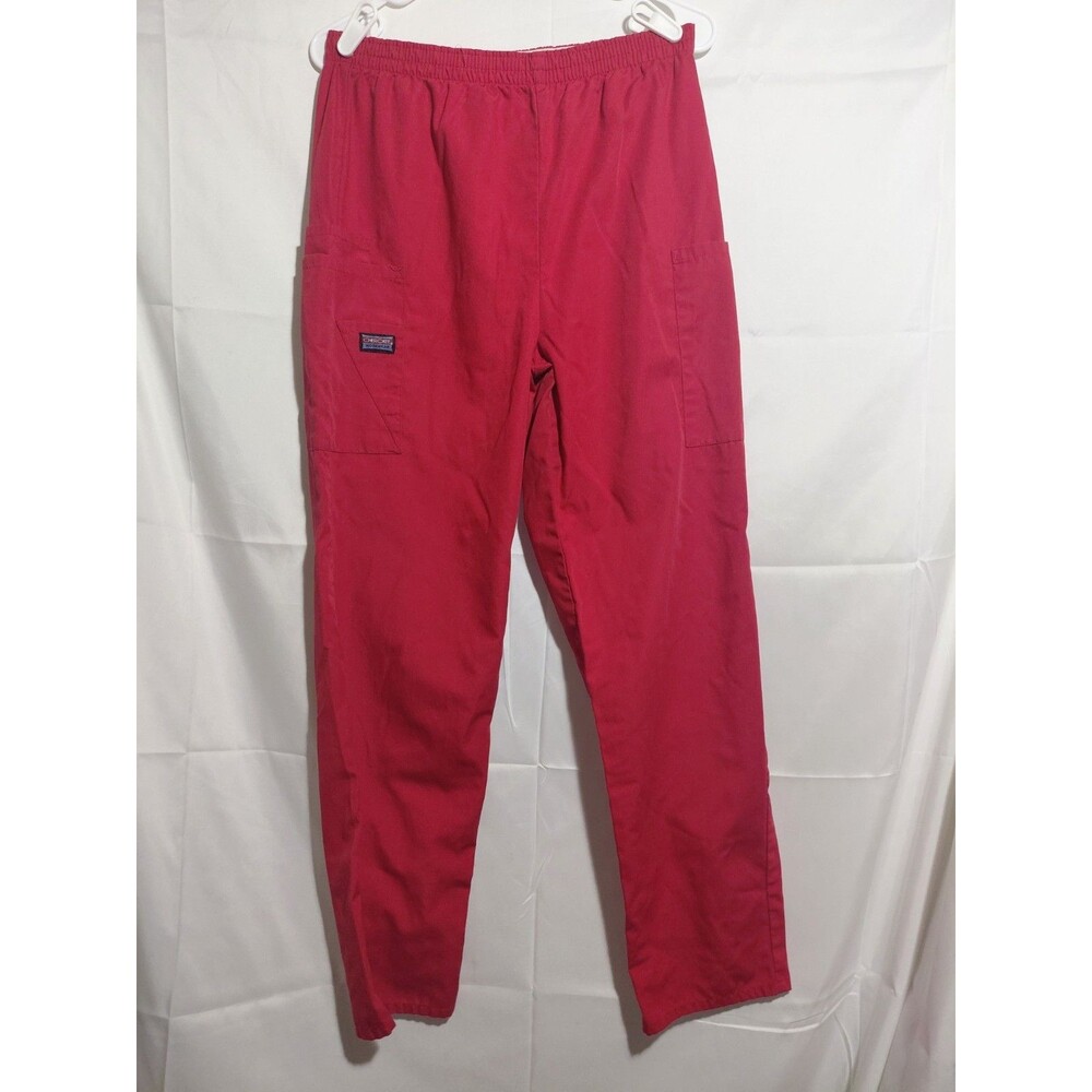 Cherokee Scrubs Nurse Red W/ Doublw Pockets Size S Top & Bottom